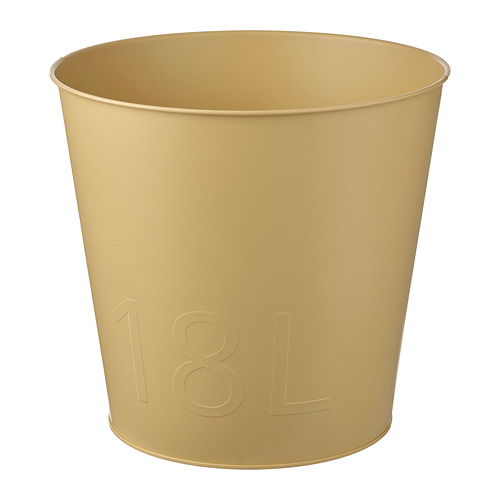 Deco metal flowerpot (brass) o,4L Ø-9cm